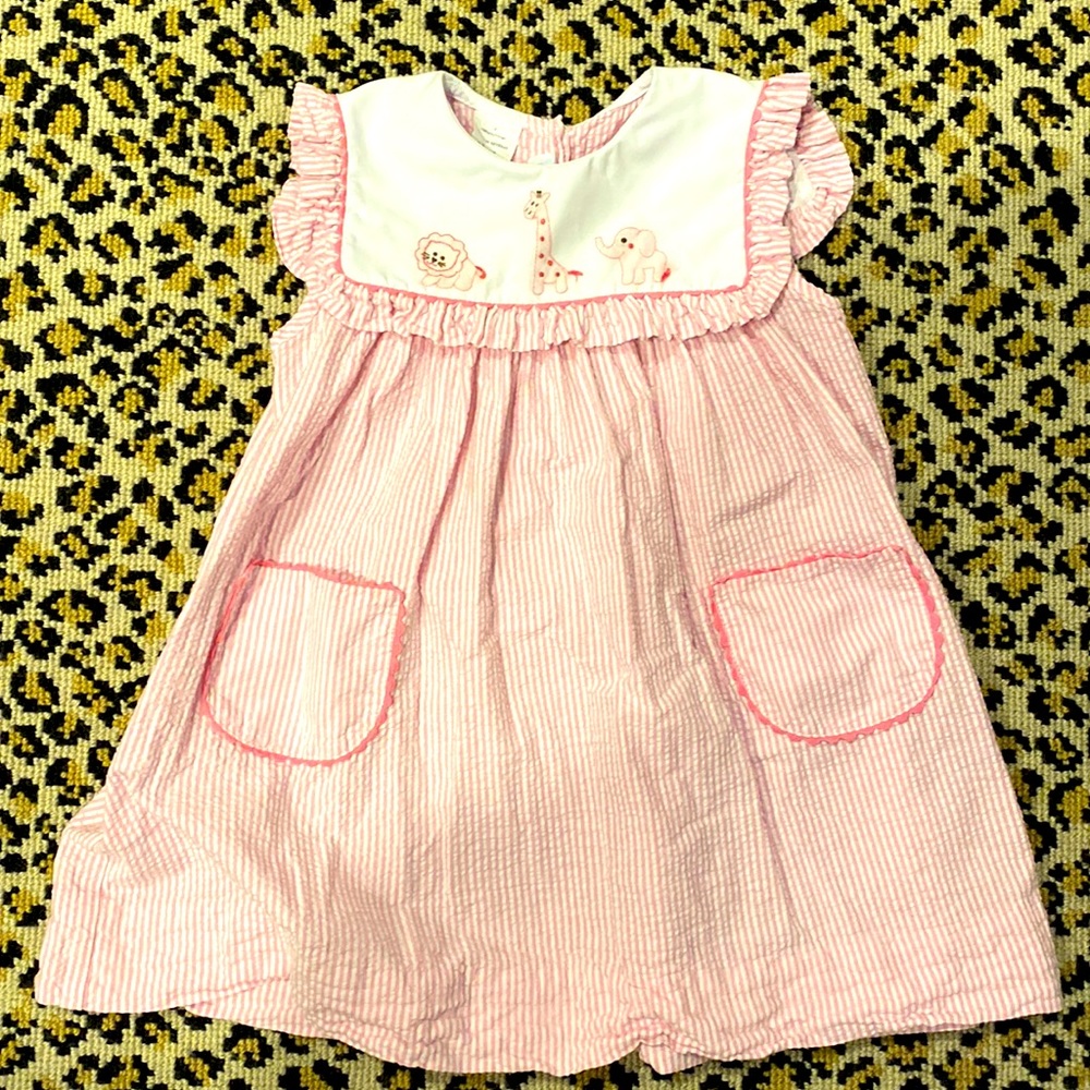 Collection bebe darling seersucker animal dress